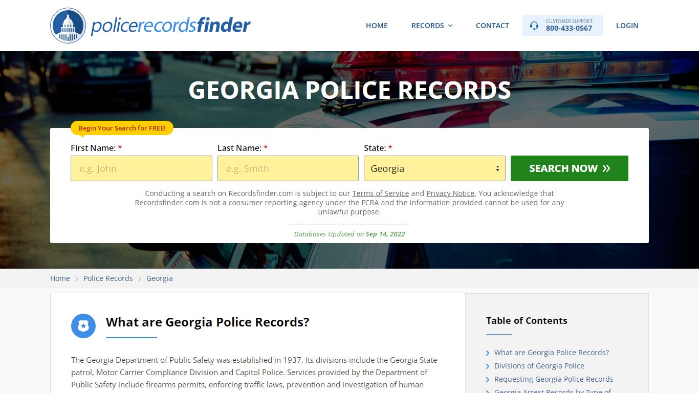 Georgia Police Records Search & Police Departments Online